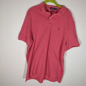 Polo by Ralph Lauren Men's XL Classic Fit Shirt Heather Red w/Blue Pony
